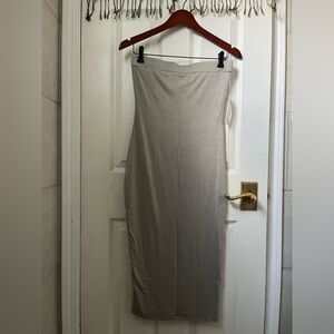 Tobi Bodycon Strapless Midi Dress